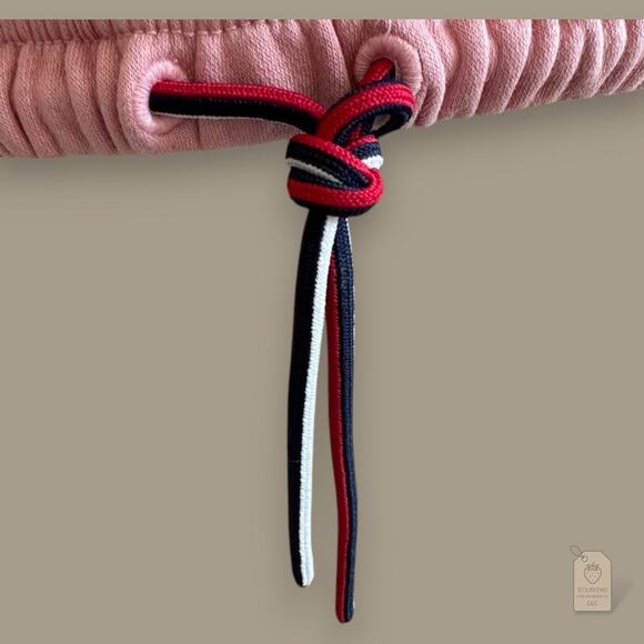 Tommy Hilfiger Pink Mock Neck Drawstring Sweatshirt Women’s M - Picture 7 of 9